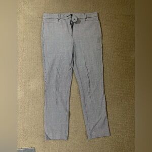 Women's Black & White Houndstooth-tailored Pants